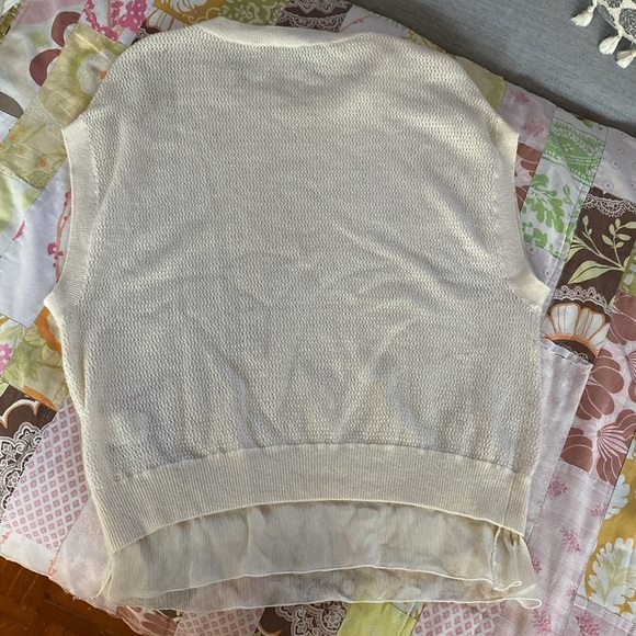 Vince Cap Sleeve cashmere & Silk Trimmed Sweater
XXS F3840 - Picture 3 of 9